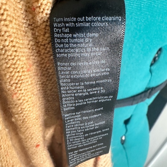 Topshop Tan Pointelle Speckled Pullover Sweater - 4 - Picture 10 of 11